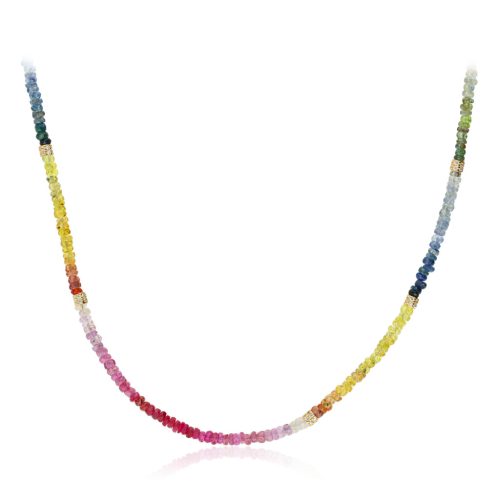 Fantasy Ezüst nyakék színes valódi kővel 1030460