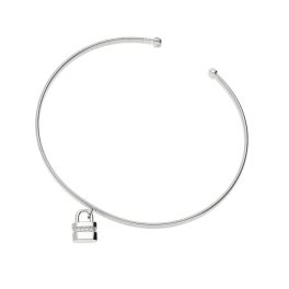 Ezüst reif karkötő lakattal 1030705