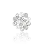 GAURA PEARLS EZÜST BROSS GYÖNGYÖKKEL ÉS CIRKÓNIA KÖVEKKEL 1030914