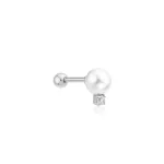 Ania Haie ezüst fül piercing gyönggyel, fél pár  E070-14H  1030968