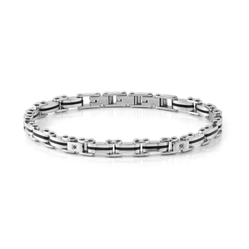 Nomination Strong Diamond férfi nemesacél karkötő 028322/007  1030988