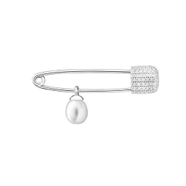   GAURA PEARLS EZÜST BIZTOSÍTÓTŰ BROSS GYÖNGGYEL ÉS CIRKÓNIA KÖVEKKEL 1032524