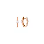GAURA PEARLS ARANYOZOTT EZÜST FÜLBEVALÓ GYÖNGYÖKKEL ÉS CIRKÓNIA KÖVEKKEL 1032530