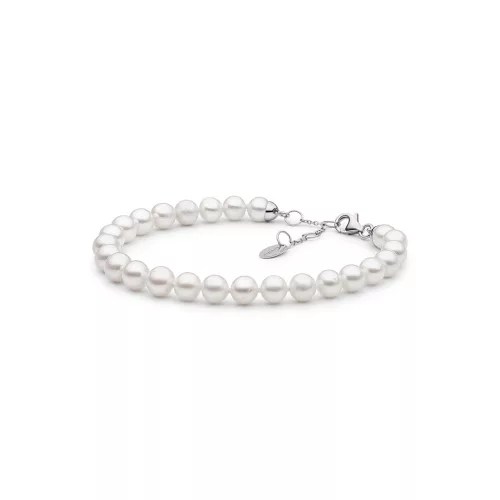 GAURA PEARLS FEHÉR GYÖNGYKARKÖTŐ EZÜST ZÁRRAL 1032841