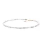 GAURA PEARLS FEHÉR GYÖNGYSOR ROZÉ ARANYOZOTT ZÁRRAL 1032843