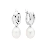 GAURA PEARLS EZÜST FÜLBEVALÓ FEHÉR GYÖNGGYEL 1032853