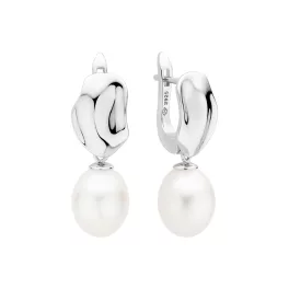 GAURA PEARLS EZÜST FÜLBEVALÓ FEHÉR GYÖNGGYEL 1032853