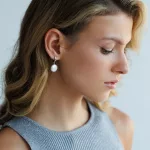 GAURA PEARLS EZÜST FÜLBEVALÓ GYÖNGGYEL (12-13 mm) 1032856