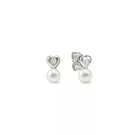   NOMINATION PEARLS LOOP EZÜST SZÍV FÜLBEVALÓ 242903/004 1033095