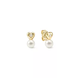   NOMINATION PEARLS LOOP ARANYOZOTT EZÜST SZÍV FÜLBEVALÓ 242903/006 1033096