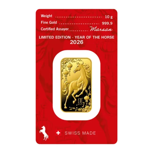 "LÓ ÉVE 2026" BEFEKTETÉSI ARANY ARGOR 10 G 1996110