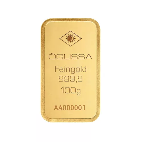 Befektetési arany Ögussa 100 g 1997100