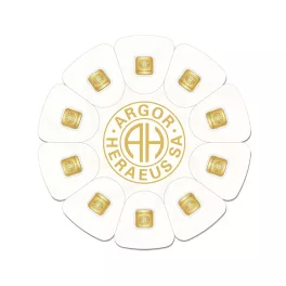   Befektetési arany Argor 10 × 1 g "virágszirom" 1998011